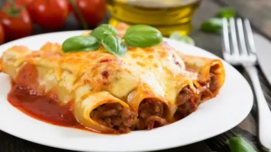 طريقة عمل كانيلوني باللحم المفروم