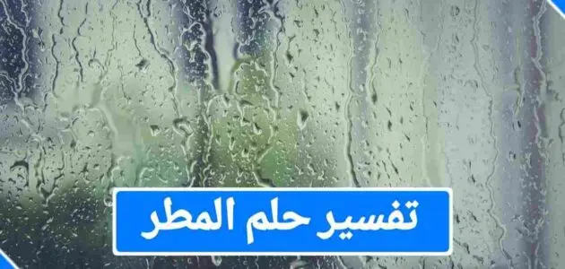 تفسير رؤية المطر في المنام
